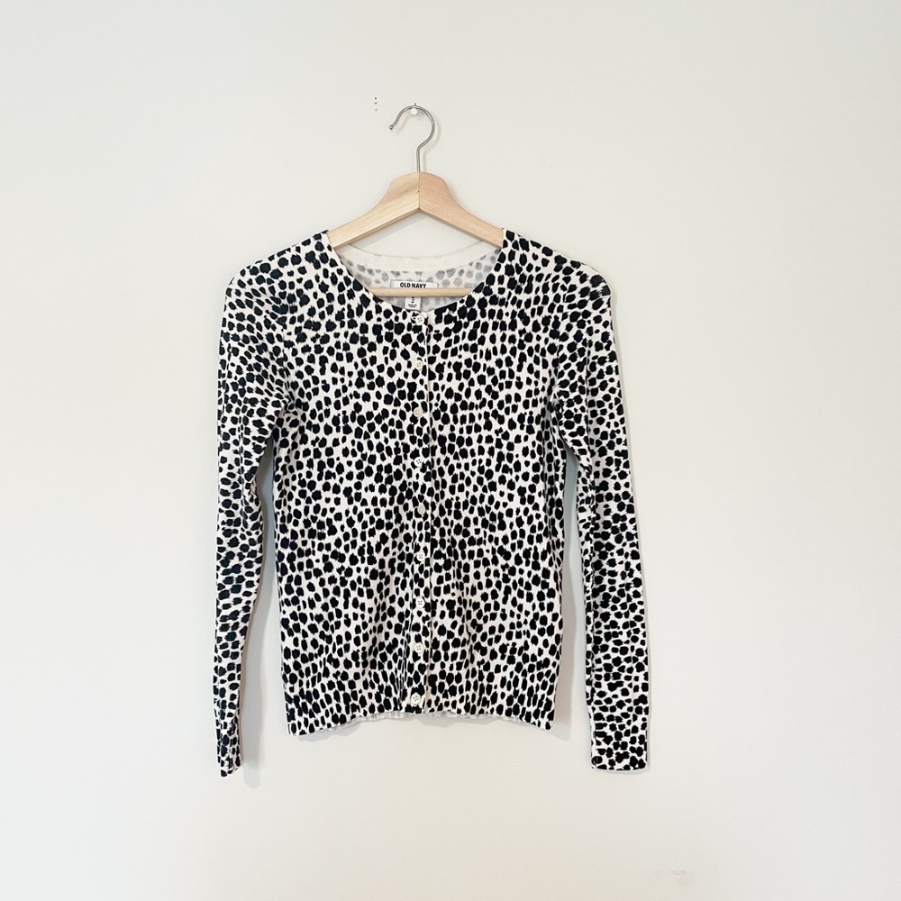 Old Navy Snow Leopard Cardigan